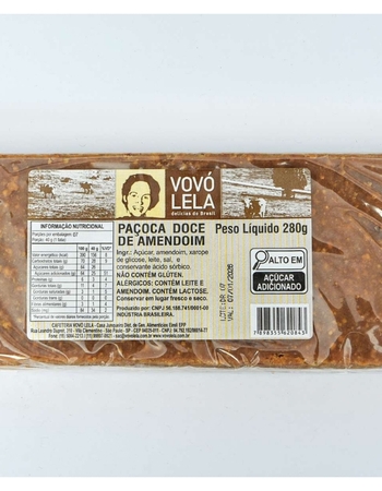 imagem Paçoca Barra 280g 