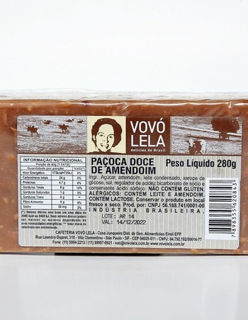 imagem Paçoca Barra 280g 