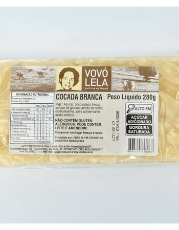 imagem Cocada branca 280g