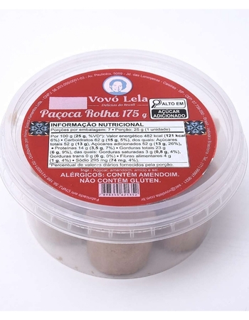 imagem Paçoca rolha 175g